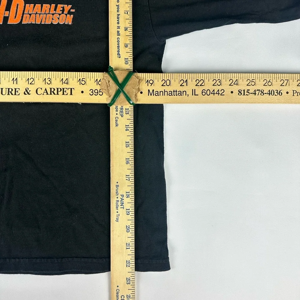 Vintage Harley Davidson Men's XL T-Shirt Flames Las Vegas Motorcycle Long Sleeve